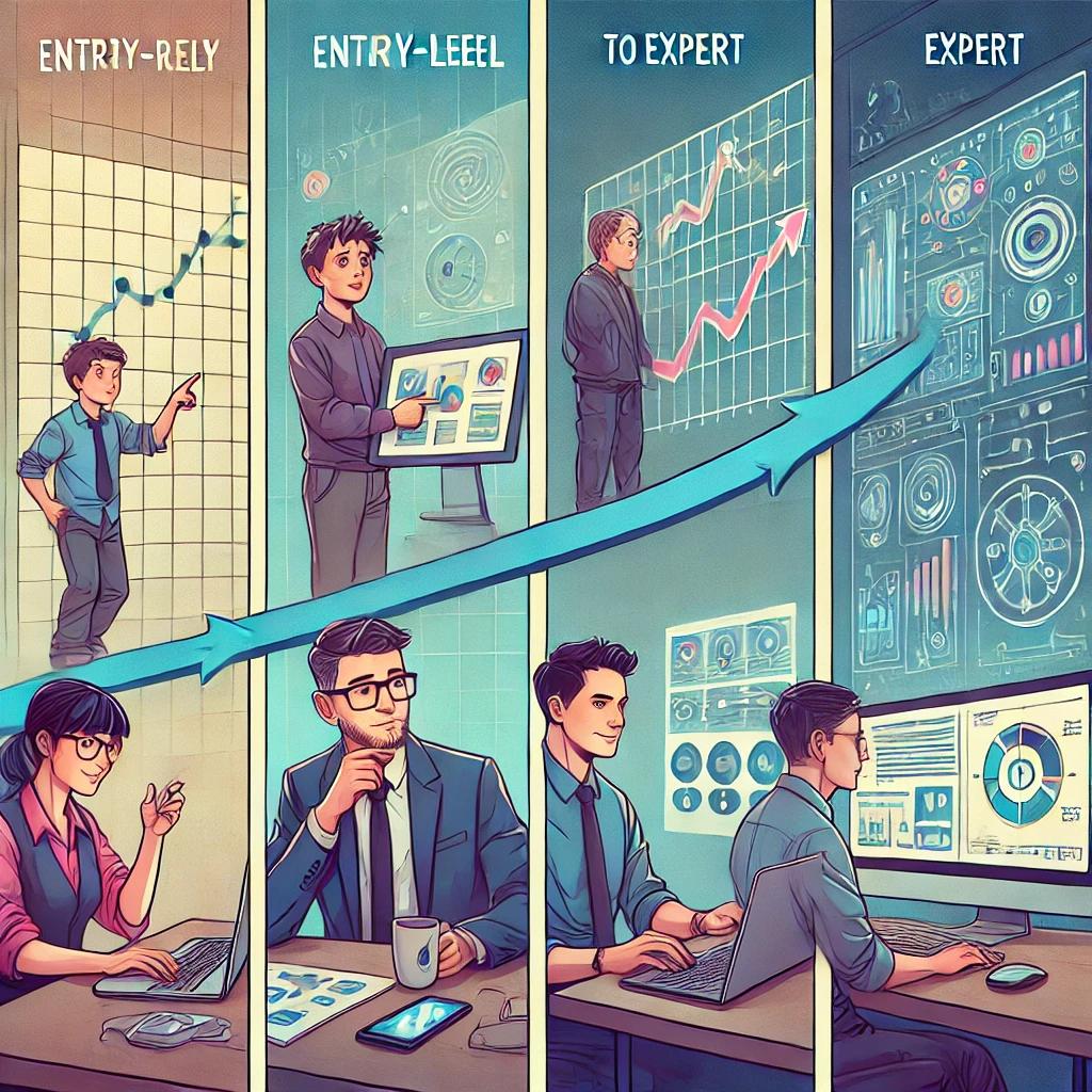 從入門到資深，四個數據分析工作者的職涯階段